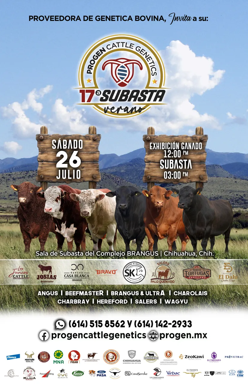 Subasta de Verano Progen 2025